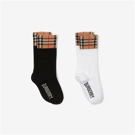 strick socken burberry|Ribbed Cotton Blend Socks in Black .